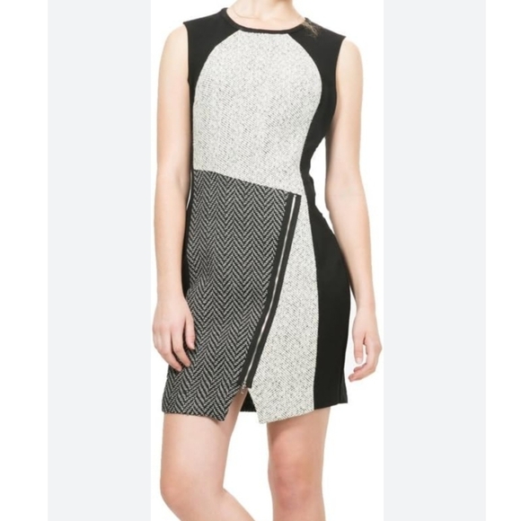 🆕 Desigual Oceano Asymmetrical Zip Patch Dress Size 12 - Picture 8 of 10